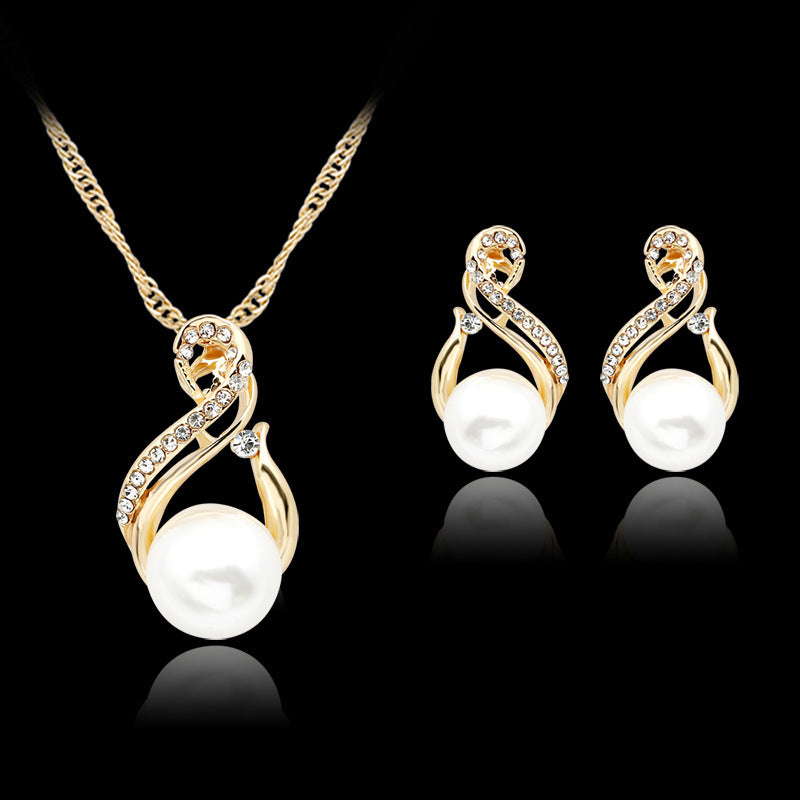 Pearl Necklace Earring set