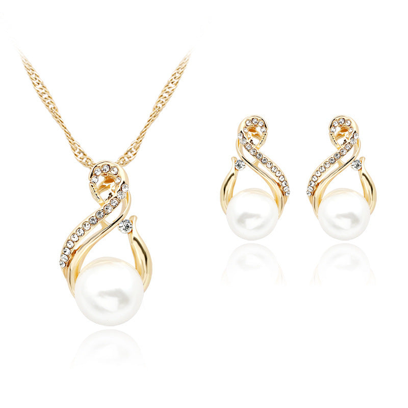 Pearl Necklace Earring set