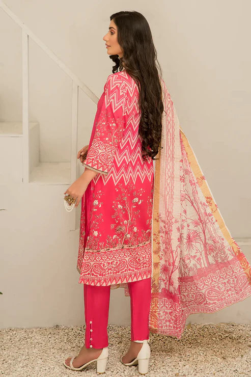 Unstitched 3 Piece - Embroidered Lawn