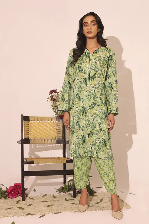 Unstitched 2 Piece - Printed Lawn Co-ord Set