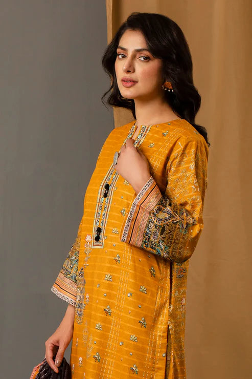 Unstitched 3 Piece - Premium Printed Khaddar