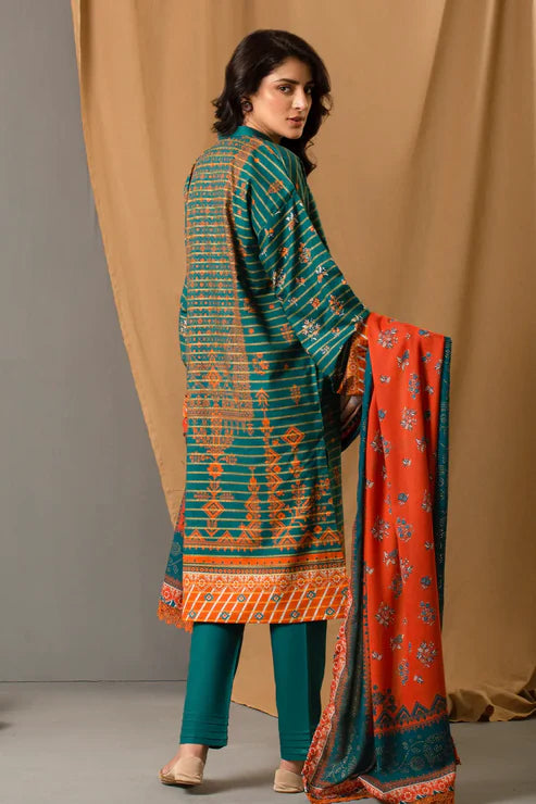 Unstitched 3 Piece - Premium Printed Khaddar