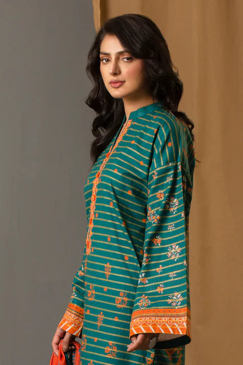 Unstitched 3 Piece - Premium Printed Khaddar