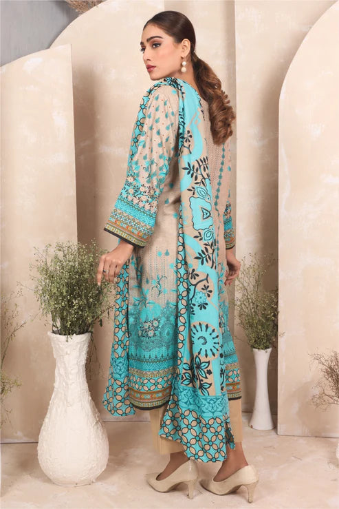 Ustitched Premium Khaddar Dress by Eva Collections