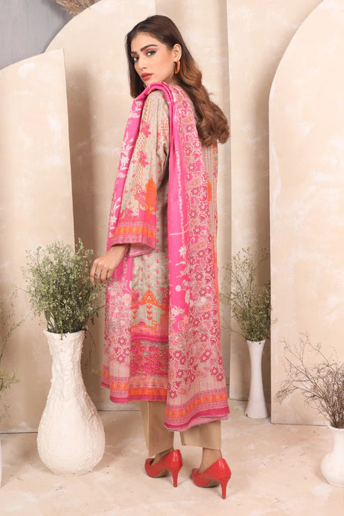 Ustitched Premium Khaddar Dress by Eva Collections