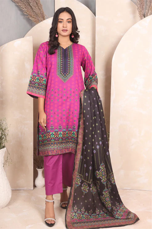 Ustitched Premium Khaddar Dress by Eva Collections