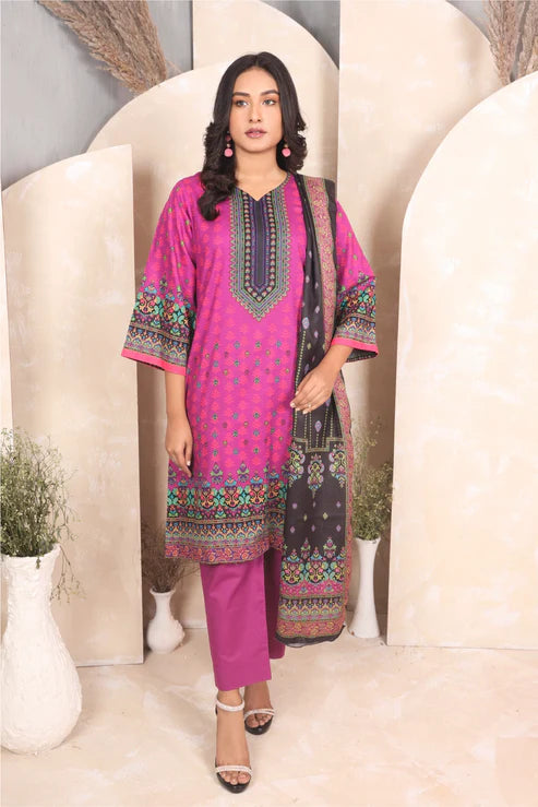 Ustitched Premium Khaddar Dress by Eva Collections