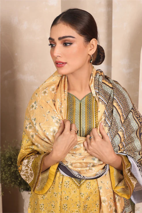 Ustitched Premium Khaddar Dress by Eva Collections