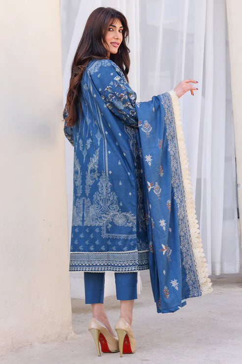 Unstitched 3 Piece - Premium Embroidered Khaddar