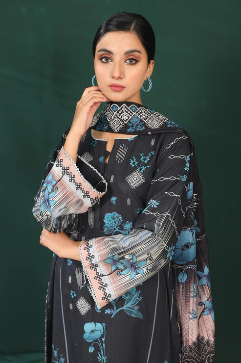 Unstitched 3 Piece - Premium Embroidered Khaddar