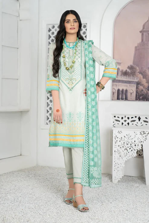 Unstitched 3 Piece - Embroidered Lawn