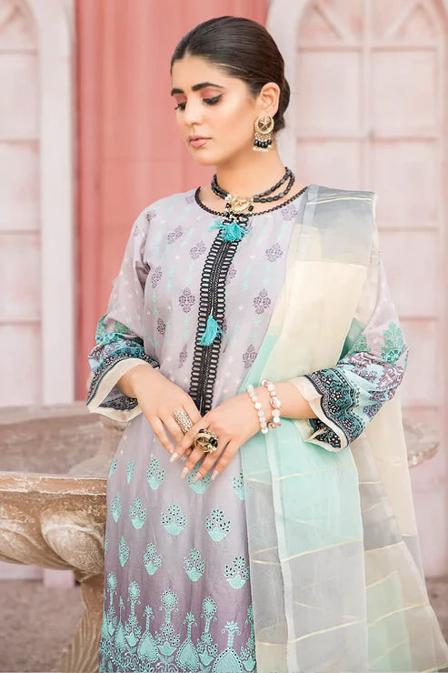 Unstitched 3 Piece - Embroidered Lawn