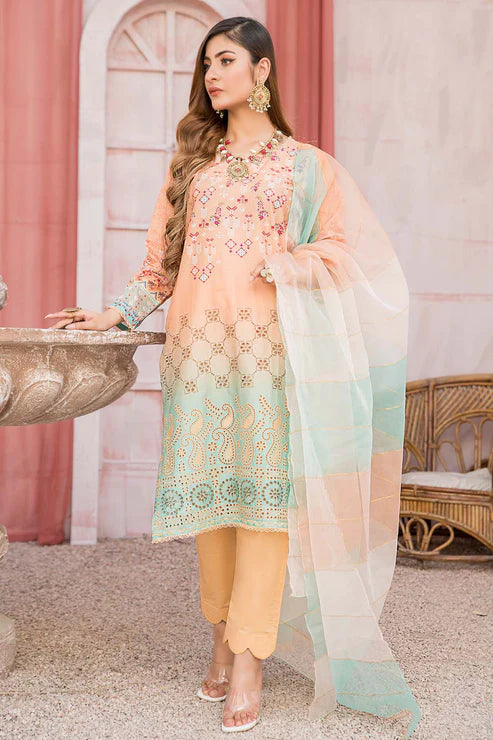 Unstitched 3 Piece - Embroidered Lawn