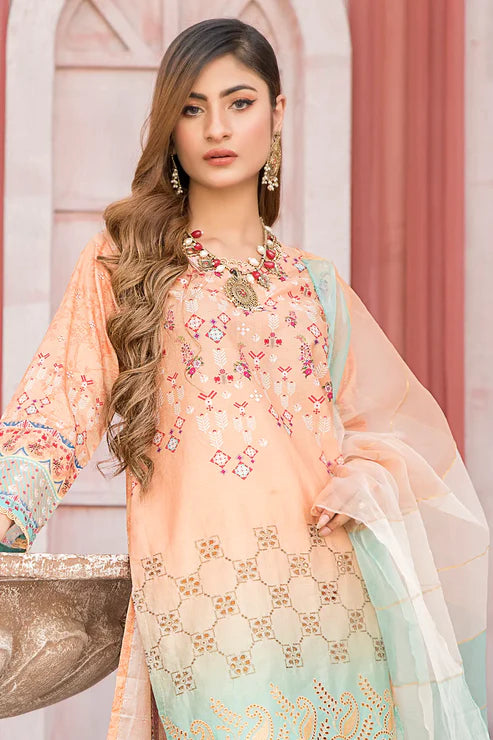 Unstitched 3 Piece - Embroidered Lawn