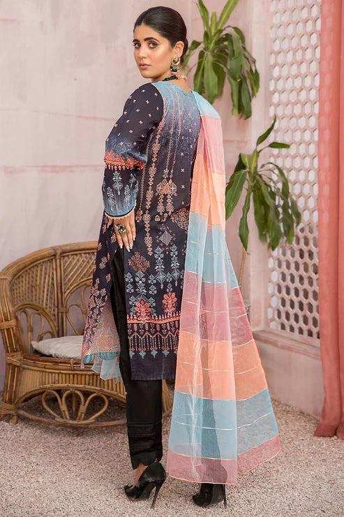 Unstitched 3 Piece - Embroidered Lawn