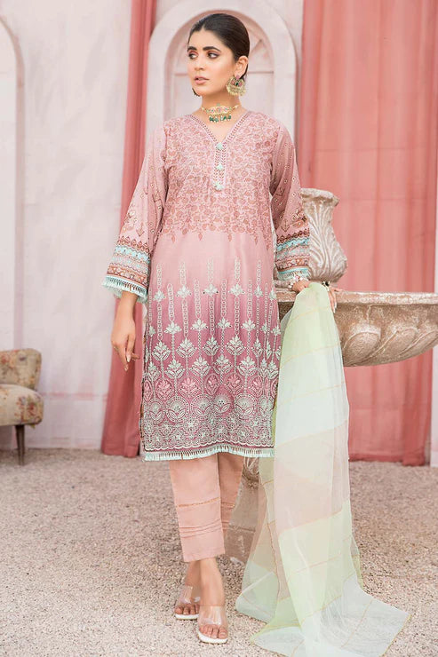 Unstitched 3 Piece - Embroidered Lawn