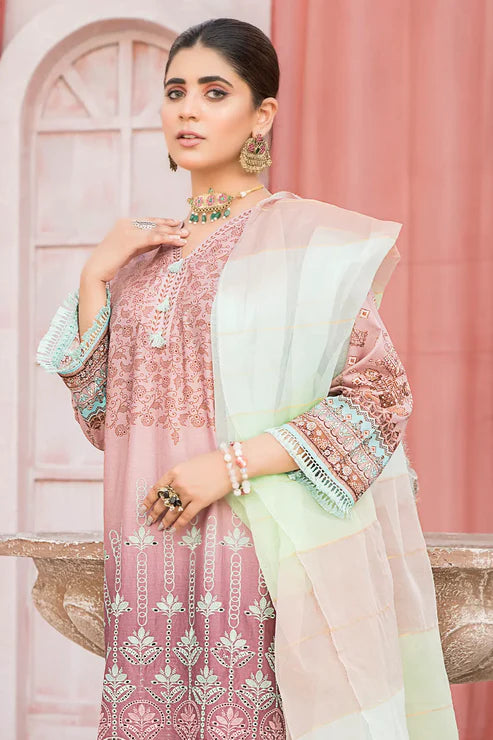 Unstitched 3 Piece - Embroidered Lawn