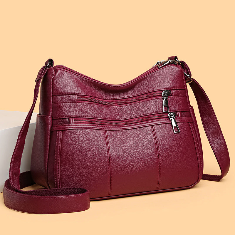 Multi-compartment Shoulder Commuter Crossbody Bag