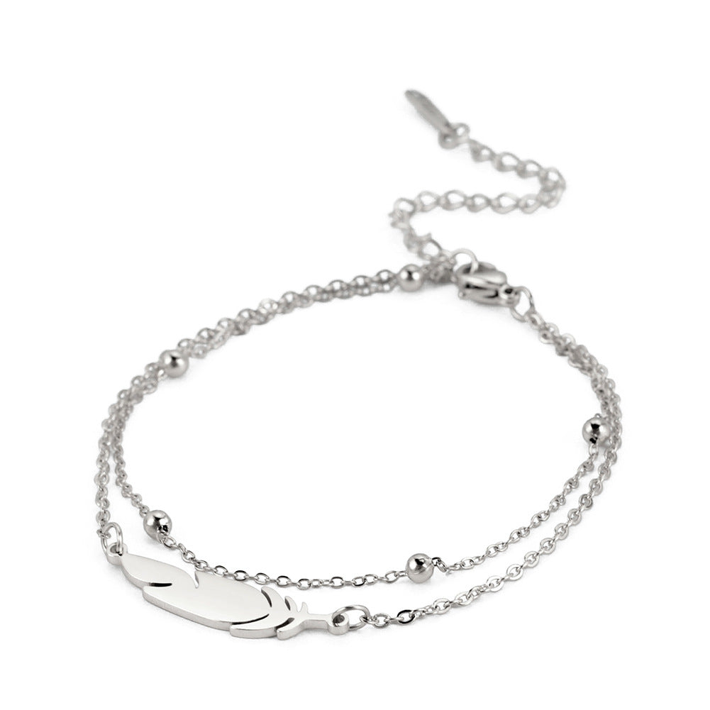 Fashion Simple Double-layer Stainless Steel Bracelet