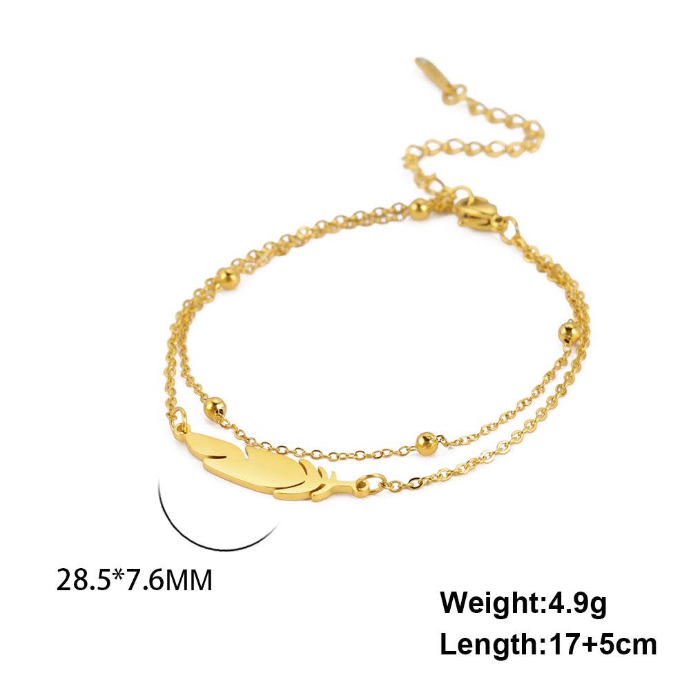 Fashion Simple Double-layer Stainless Steel Bracelet