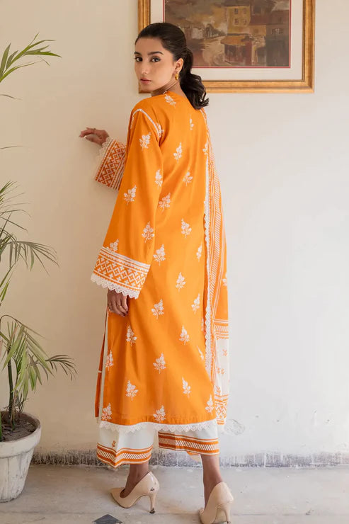 Unstitched 3 Piece - Digitally Printed Lawn