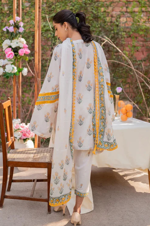 Unstitched 3 Piece - Digitally Printed Lawn