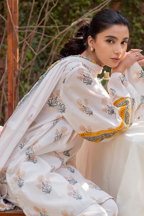 Unstitched 3 Piece - Digitally Printed Lawn