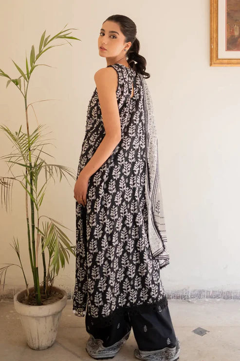 Unstitched 3 Piece - Digitally Printed Lawn