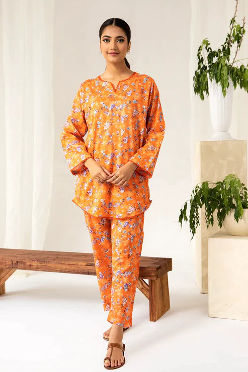 Unstitched 2 Piece - Printed Lawn Co-ord Set