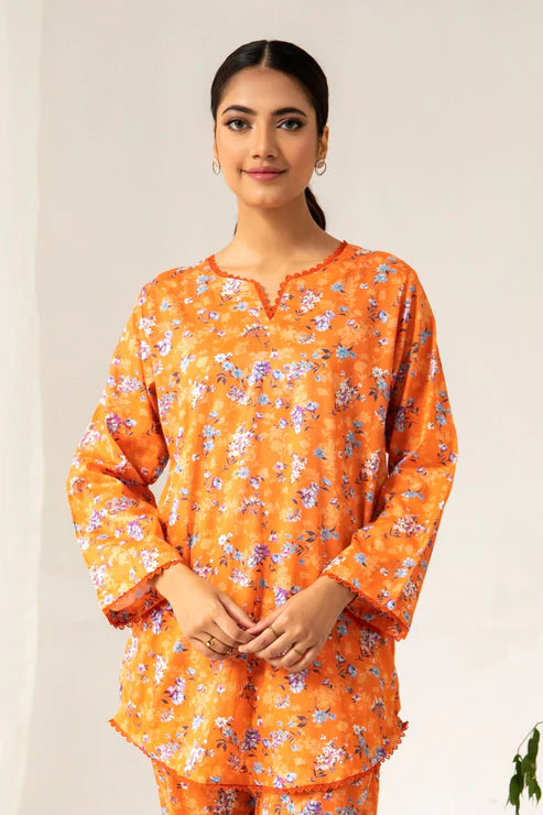 Unstitched 2 Piece - Printed Lawn Co-ord Set