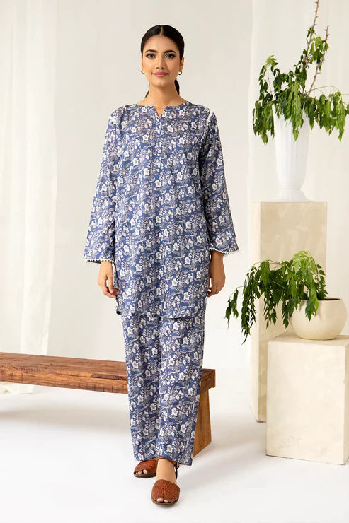 Unstitched 2 Piece - Printed Lawn Co-ord Set